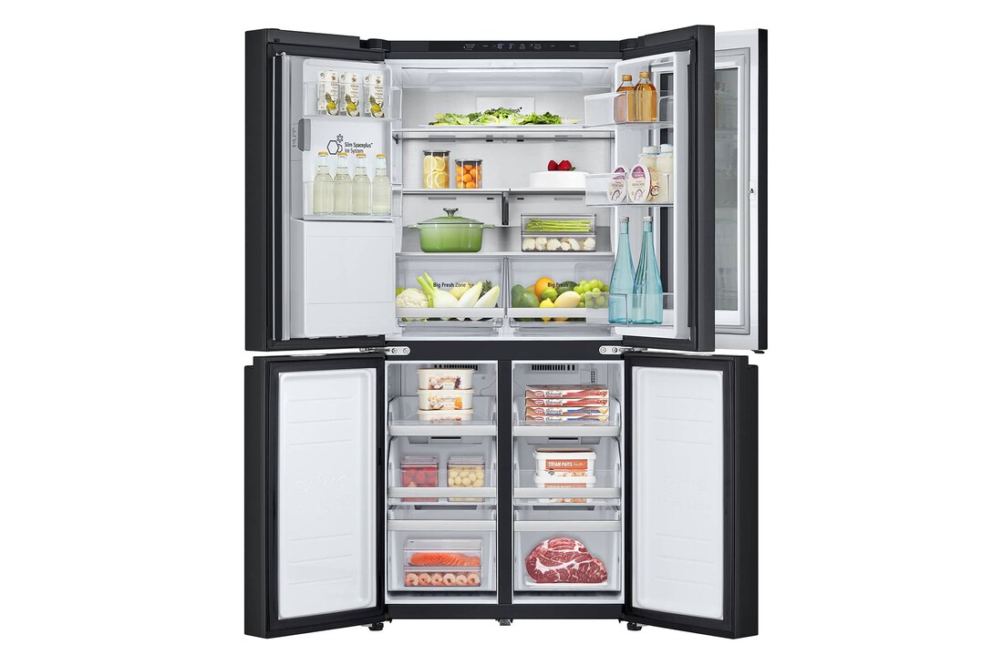 Puertas abiertas sin comida Nevecon French Door InstaView Door-In-Door LG GM57SXM